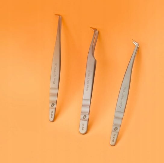 Пинцет для наращивания ресниц STALEKS TE-41/8, точный, Project Lashes — фото 2