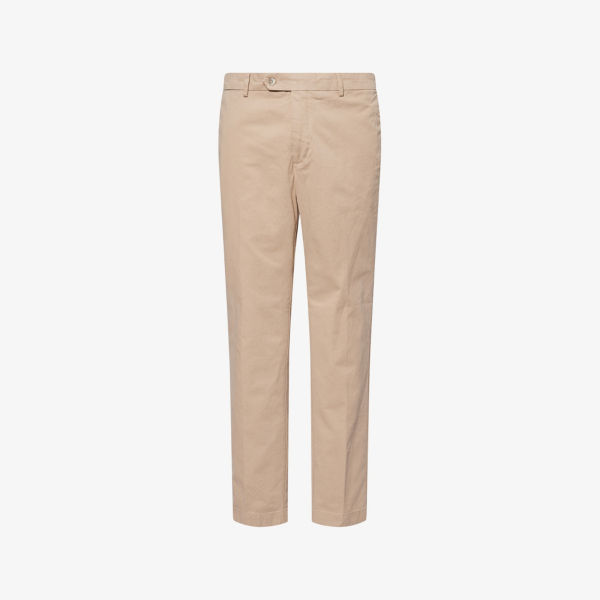 

Брюки Hackett Kensington из стрейч-хлопка с двумя прорезными карманами, коричневый