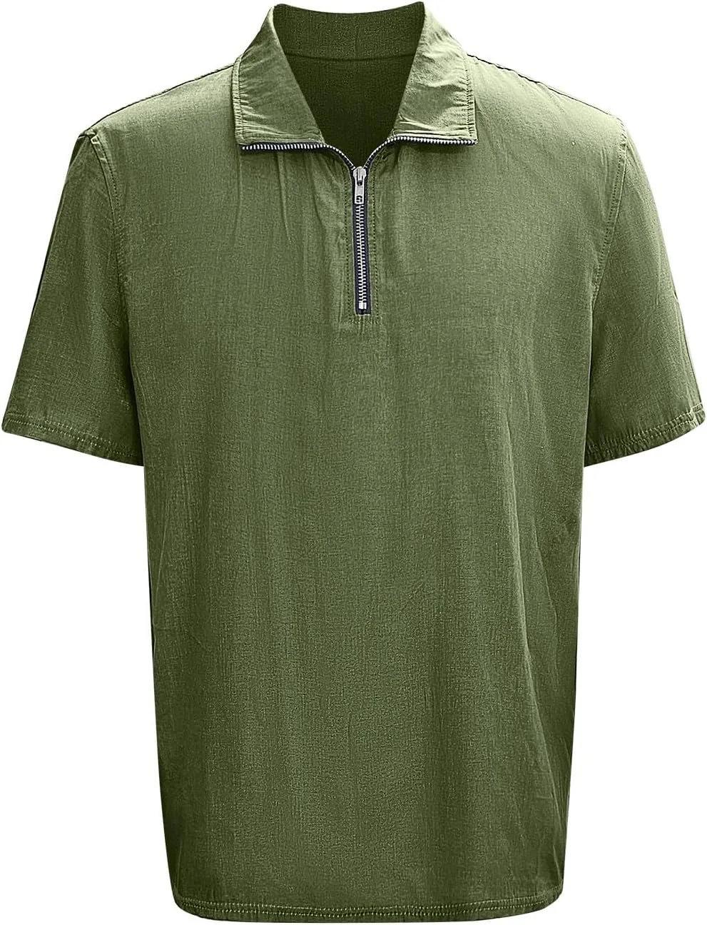 

Мужская поло с молнией на четверть, короткий рукав, летняя RODYETQQ