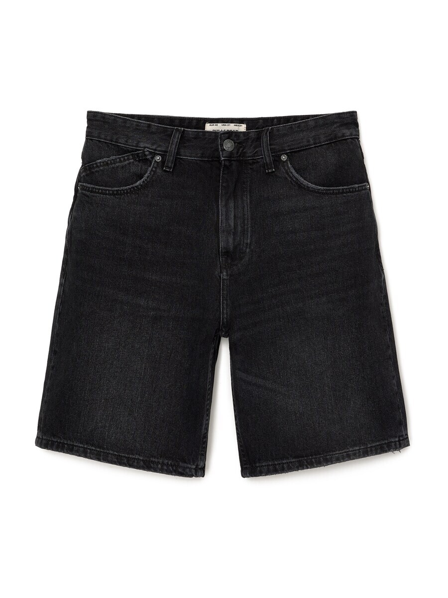 

Свободные джинсы Pull&Bear, черный деним