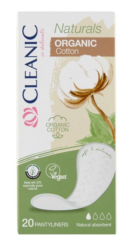 

Cleanic Naturals Organic Cotton ежедневные прокладки, 20 шт.