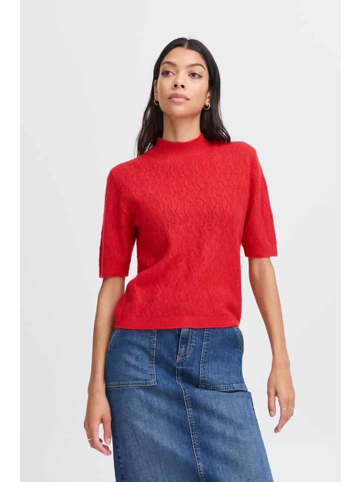 

Свитер BYMIFFA классической вязки цвета Пуансеттия Меланж b. young