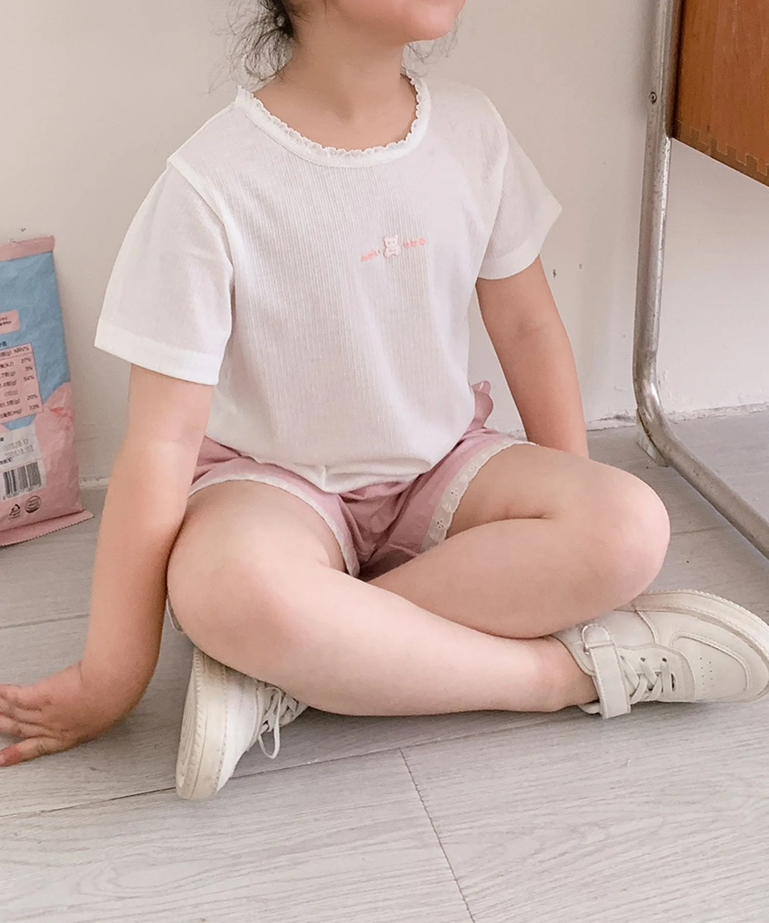 Детская футболка с лентой [aimoha-KIDS-] Aimoha Kids, white — фото 4