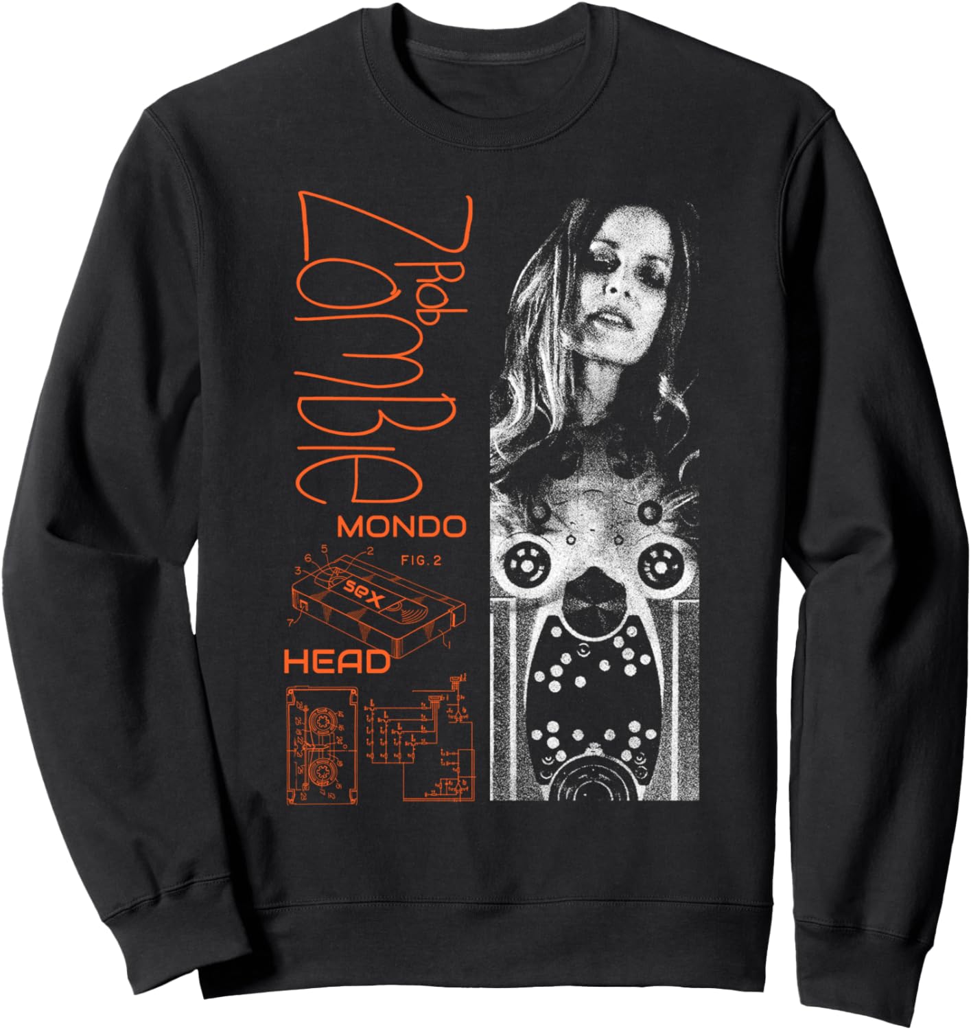 

Толстовка Rob Zombie - Mondo Sheri, черная, Черный, Толстовка Rob Zombie - Mondo Sheri, черная