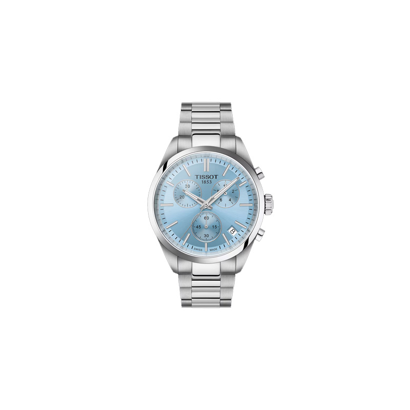 

TISSOT Часы Classic Collection Quartz Movement Men's Watch Watch 40mm Blue Dial Stainless Steel Case Steel Strap, Blue Dial