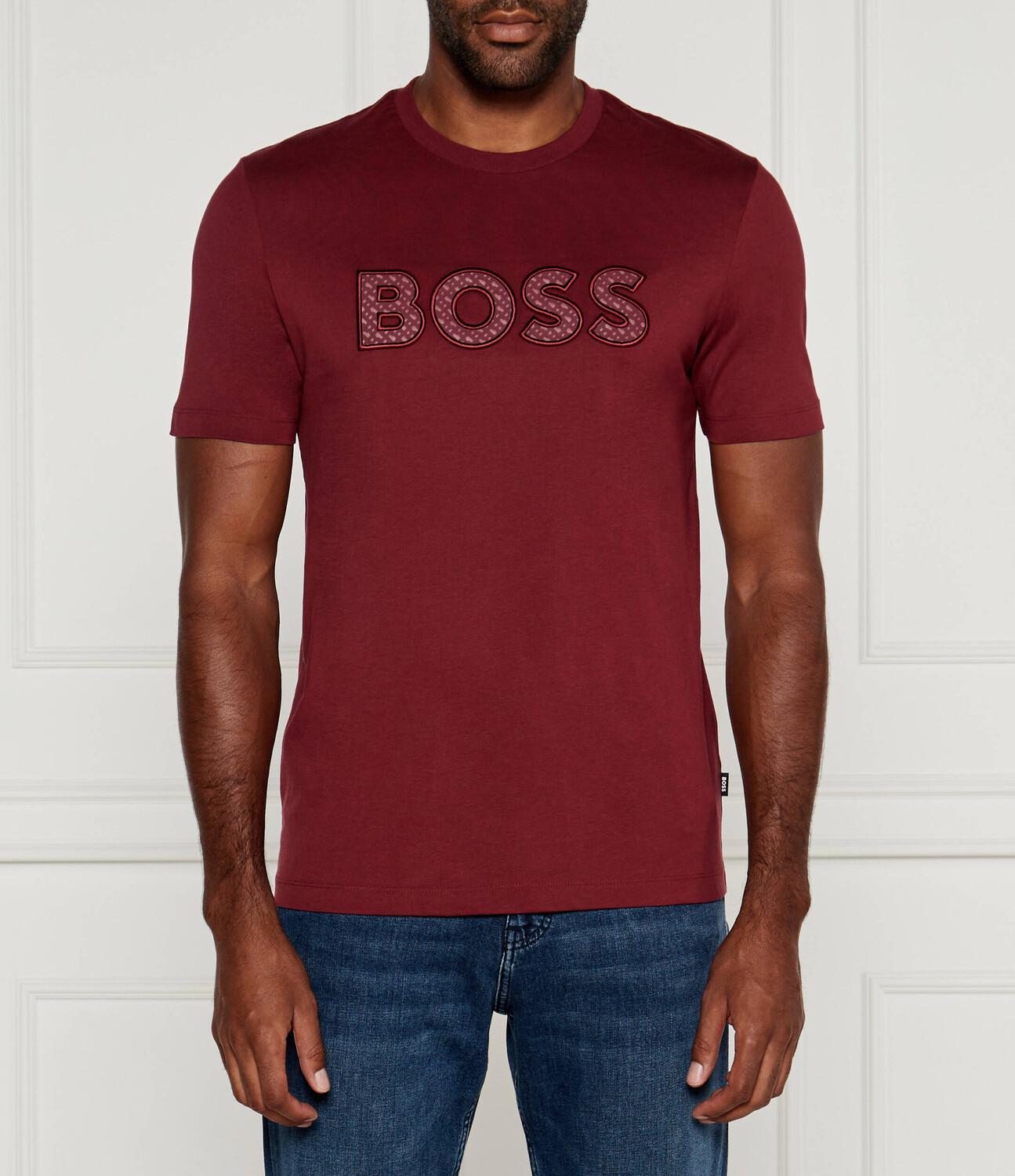 

Футболка BOSS BLACK C-Thompson Regular Fit, бордо