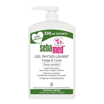 Очищающее средство для лица и тела Active Physio-Cleanser 1000 мл Sebamed — фото 2