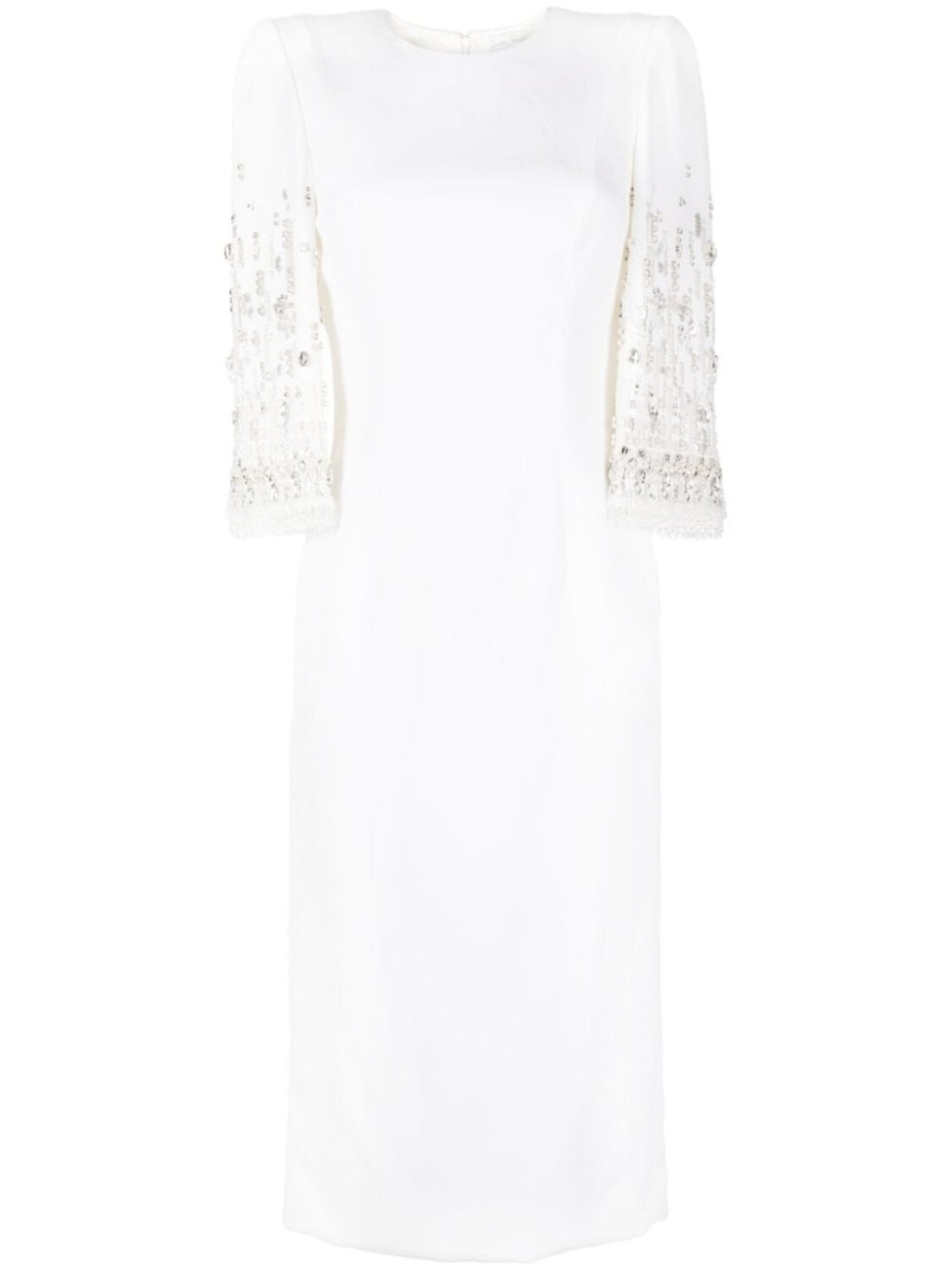 

Jenny Packham платье миди Ebba с кристаллами, белый