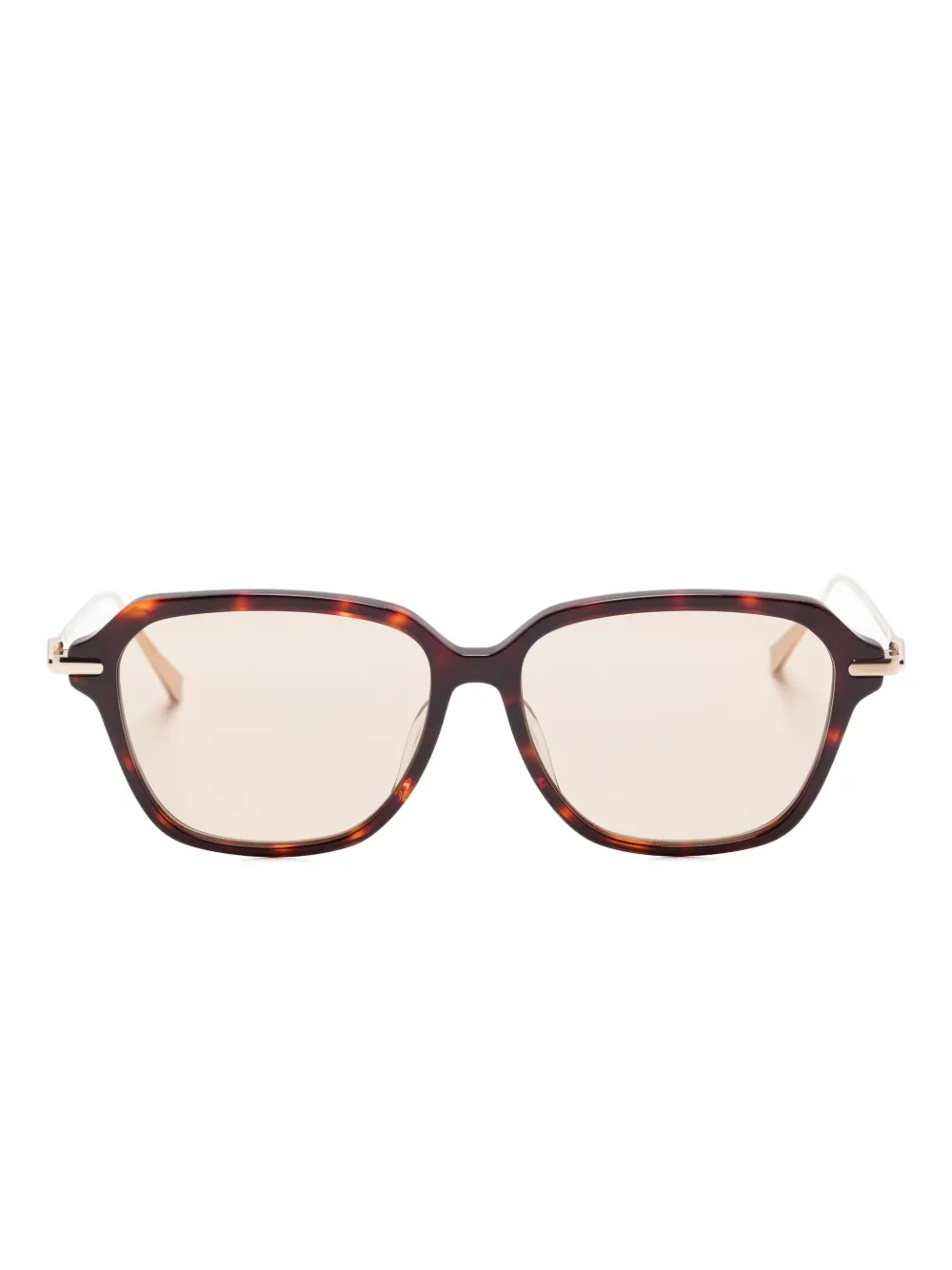 

Солнцезащитные очки в оправе черепаховой расцветки Megane and Me, коричневый