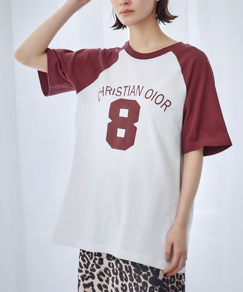 

Футболка-реглан унисекс свободного кроя с принтом LOWO, цвет бордо