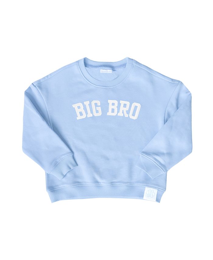 

Мальчиковый худи Big Bro - для малышей, маленьких и больших детей Bits & Bows, синий