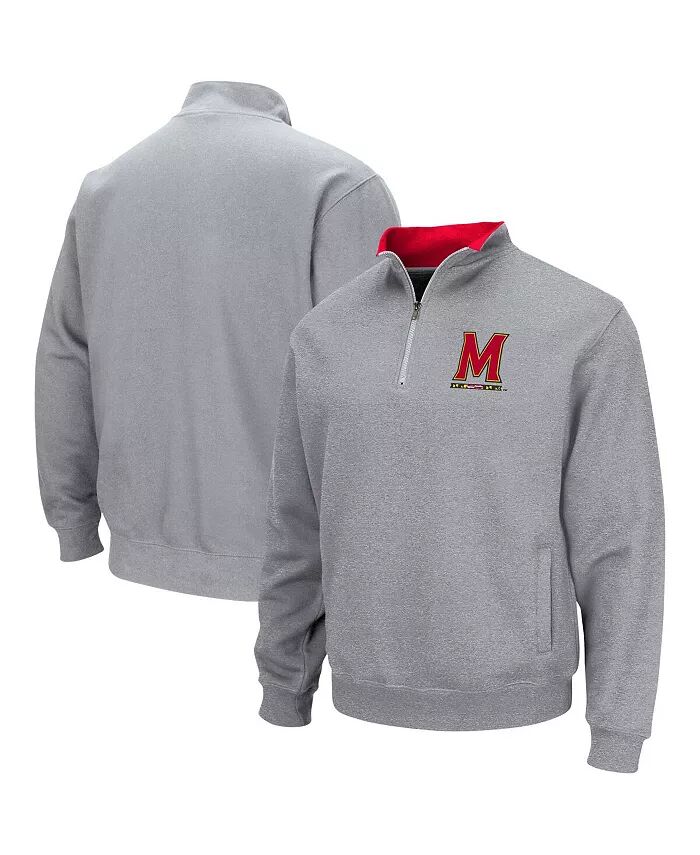

Мужская толстовка Maryland Terrapins Tortugas с застежкой-молнией на четверть длины Colosseum, серый