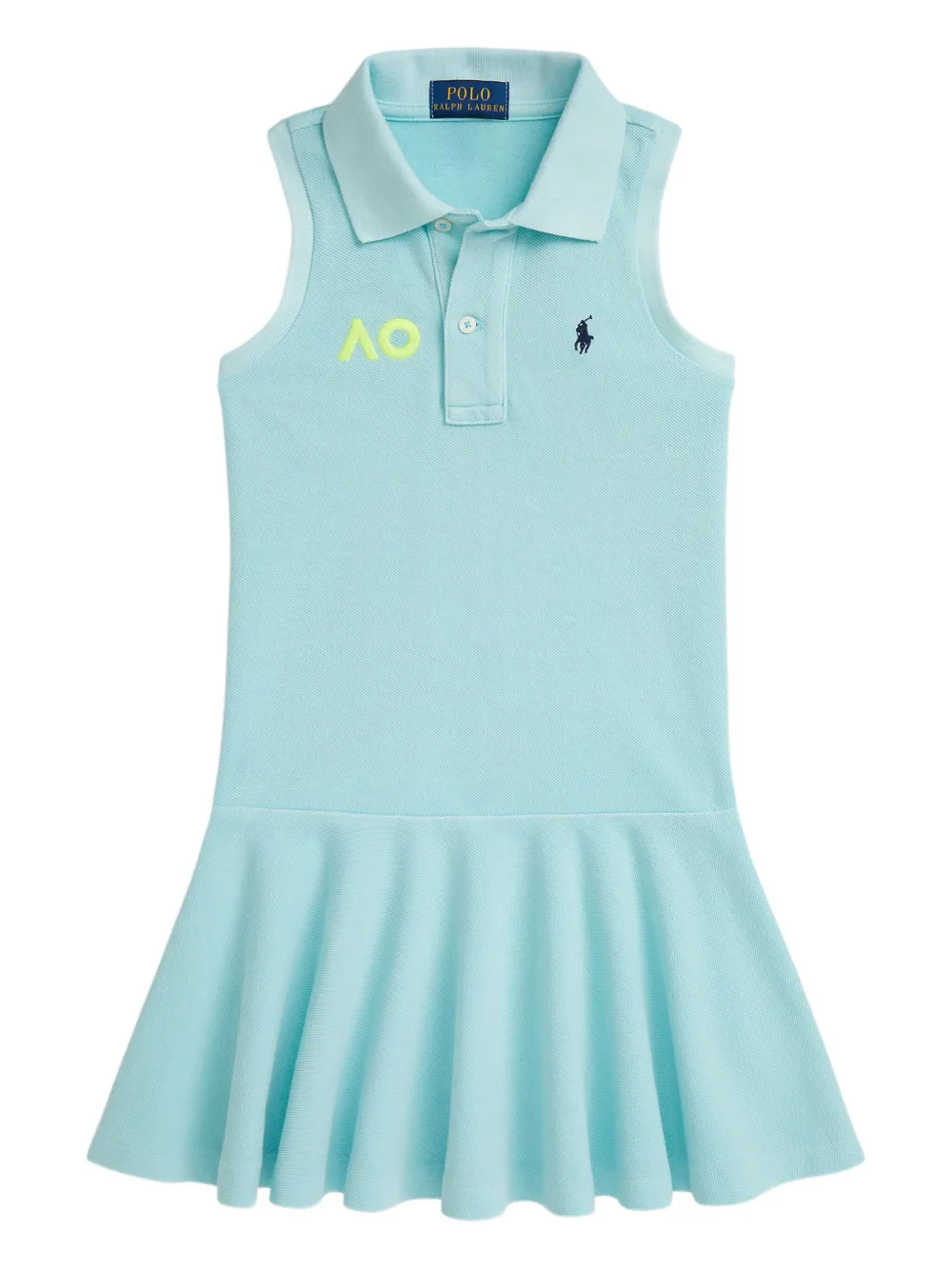 

Платье мини с воротником поло Polo Ralph Lauren Kids, синий