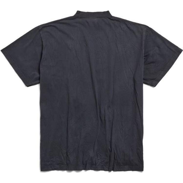 Футболка свободного кроя Keep Calm Washed Oversized Balenciaga, черный — фото 4