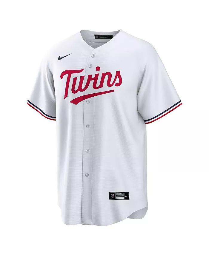 Мужская реплика игровой футболки Ryan Jeffers Minnesota Twins белого цвета Nike — фото 2