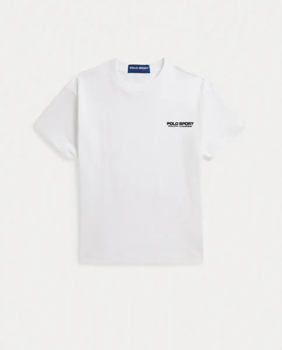 Унисекс футболка из хлопка Polo Sport Polo Ralph Lauren, белый