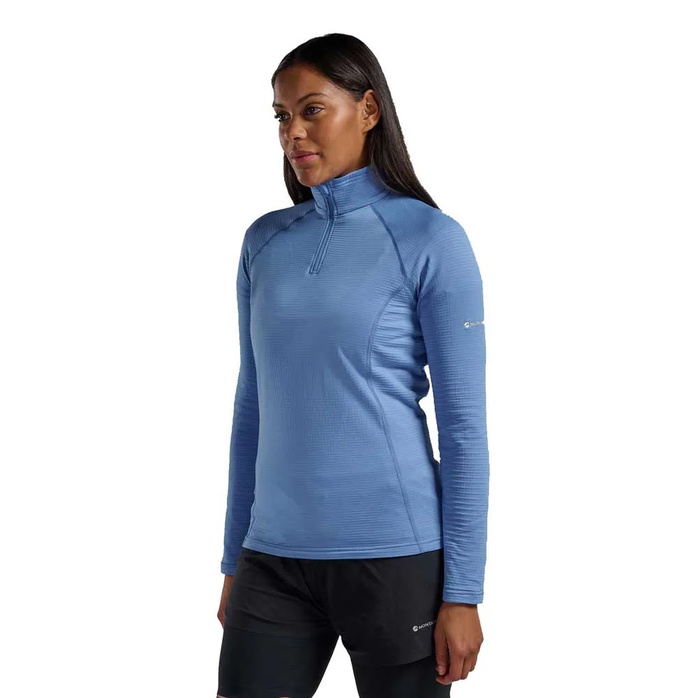 

Флис Montane Protium Lite half zip, синий