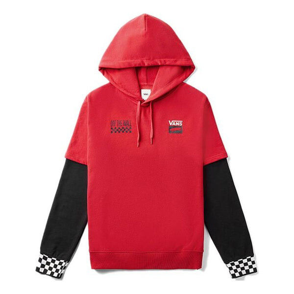 

Толстовка keep on trucking sports plaid couple style red Vans, красный