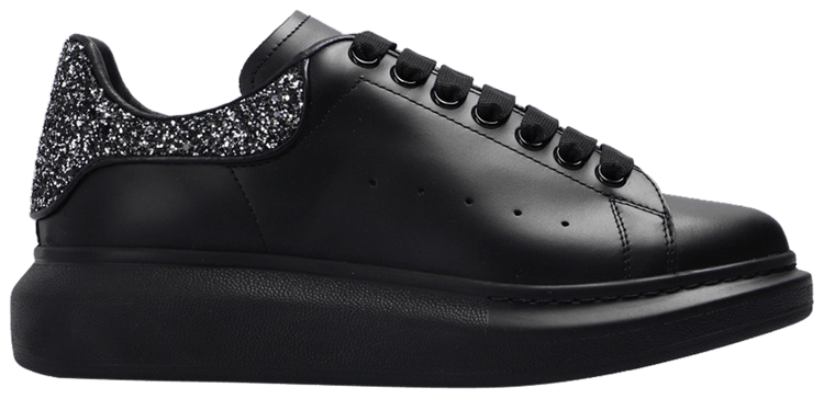 Кроссовки Alexander McQueen Wmns Oversized Sneaker 'Black Glitter', черный