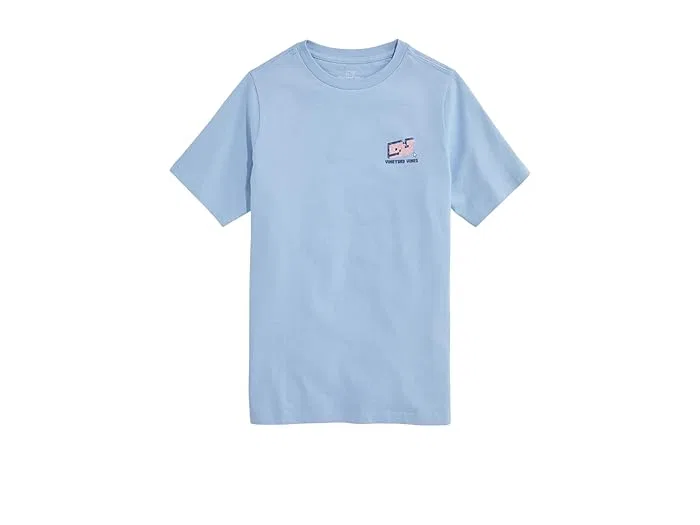 Футболка с китом Pixel Whale Vineyard Vines Kids, Jake Blue