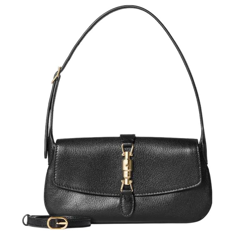 Женская кожаная сумка GUCCI Jackie Mini, черная — фото 2