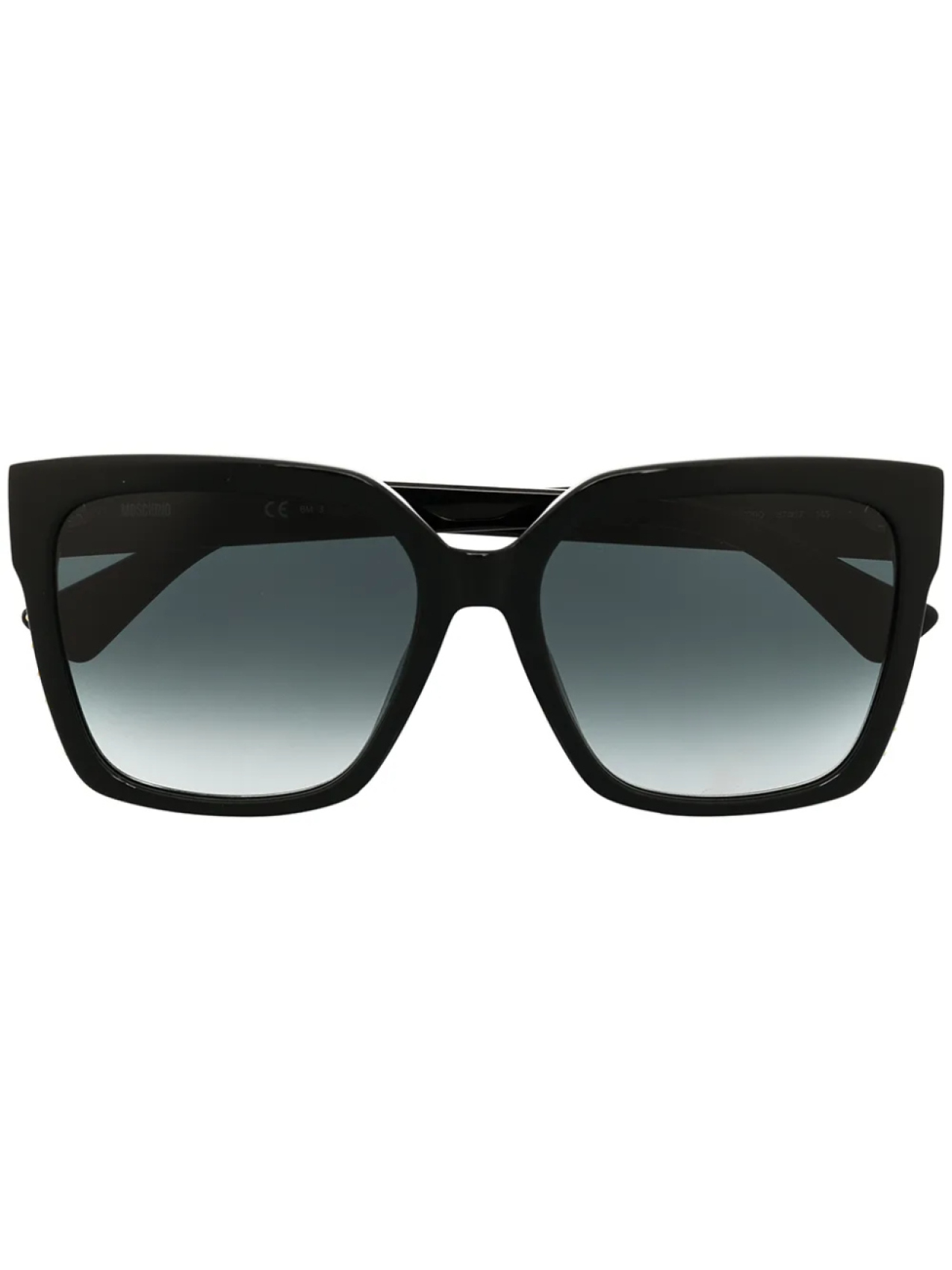 

Moschino Eyewear солнцезащитные очки в квадратной оправе с заклепками, черный