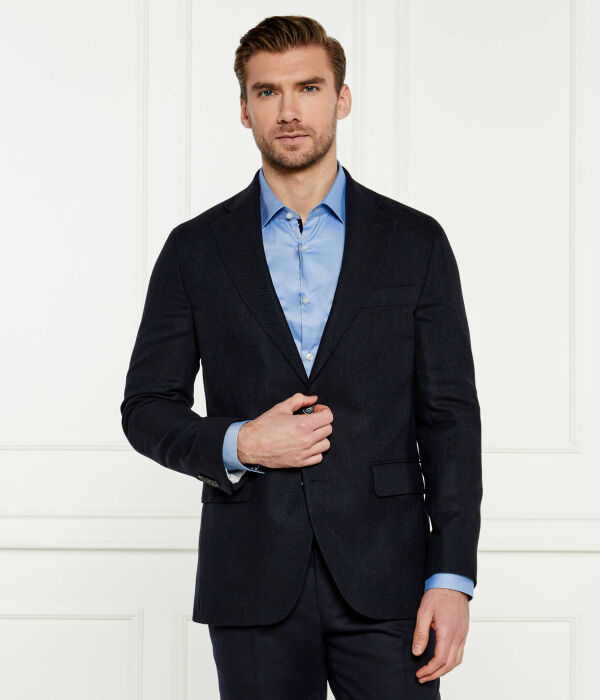 

Пиджак шерстяной Oscar Jacobson Regular Fit, синий