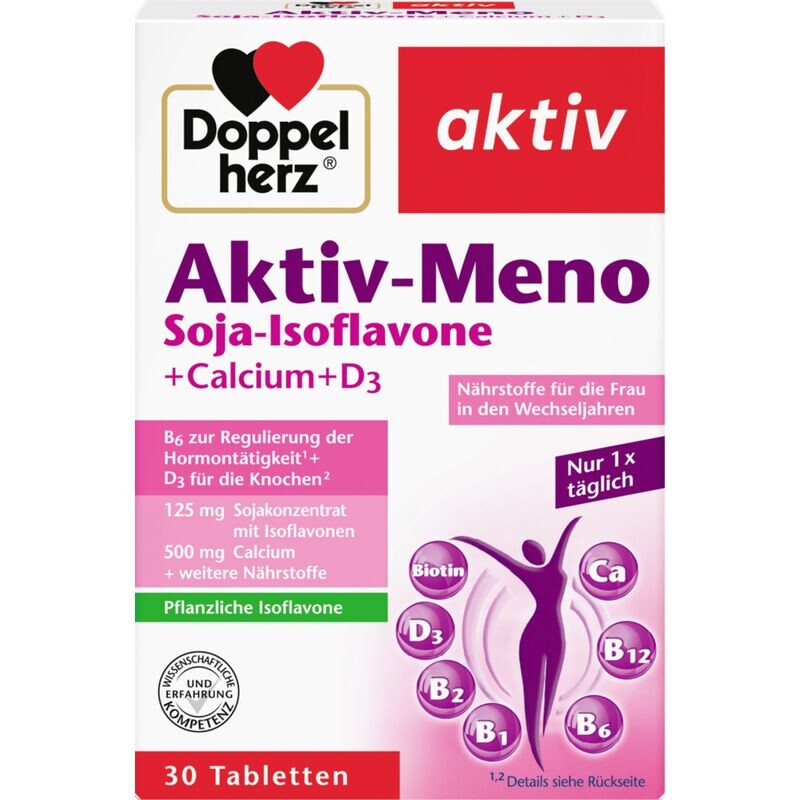 

Активные изофлавоны сои Meno + кальций + D3 Doppelherz, 51,3 g