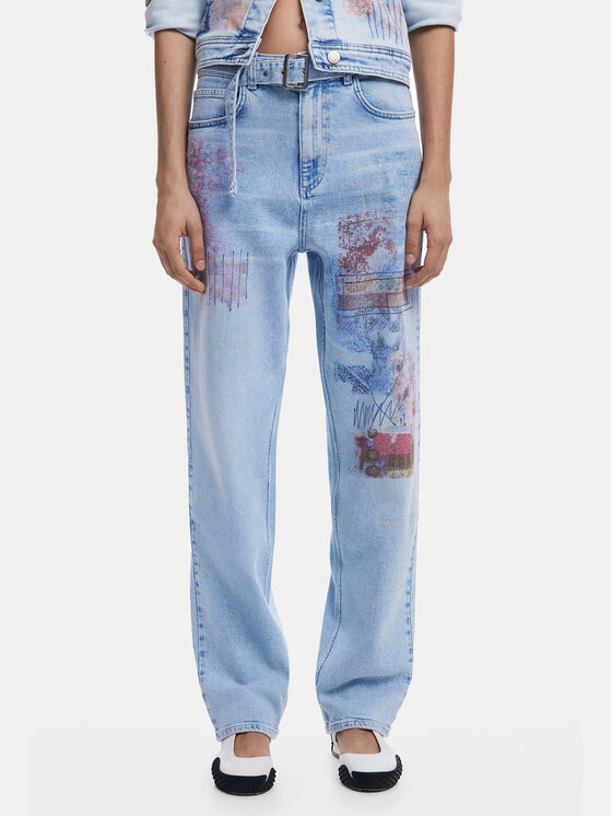 

Джинсы mom fit Hawai 25SWDD13 Desigual, синий