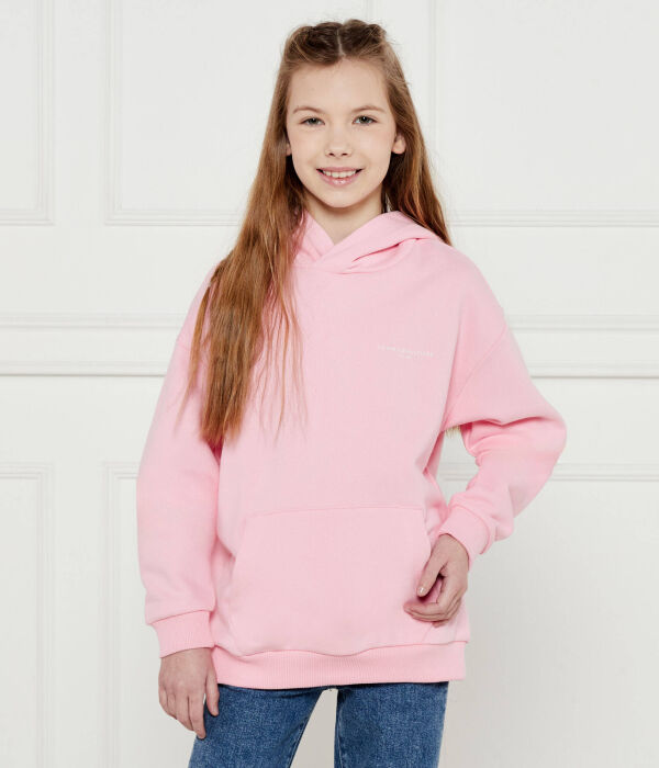 

Толстовка детская Tommy Hilfiger с капюшоном, розовый