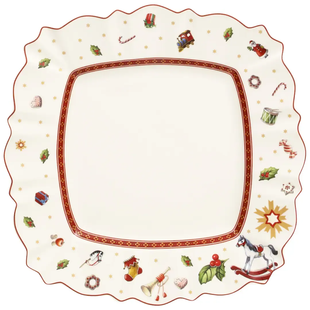 

Рождественская квадратная тарелка Toy's Delight Villeroy & Boch, естественный