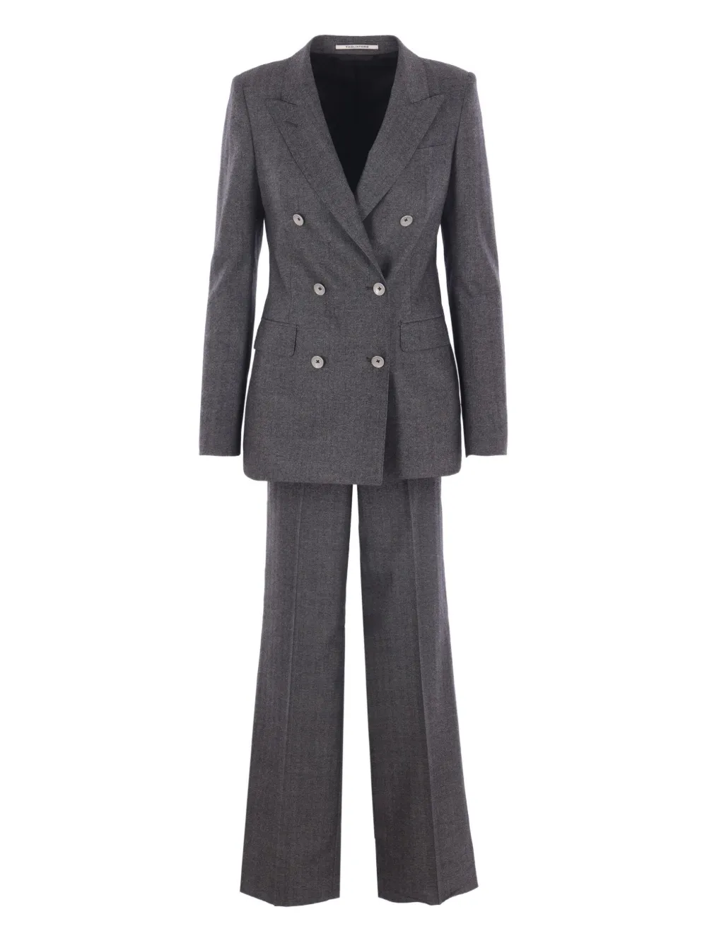 

Двубортный костюм с елочным узором Tagliatore, серый