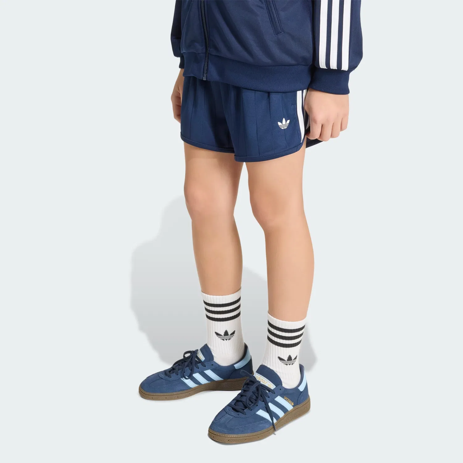 Шорты Adidas Originals свободного кроя темно-синего цвета — фото 2
