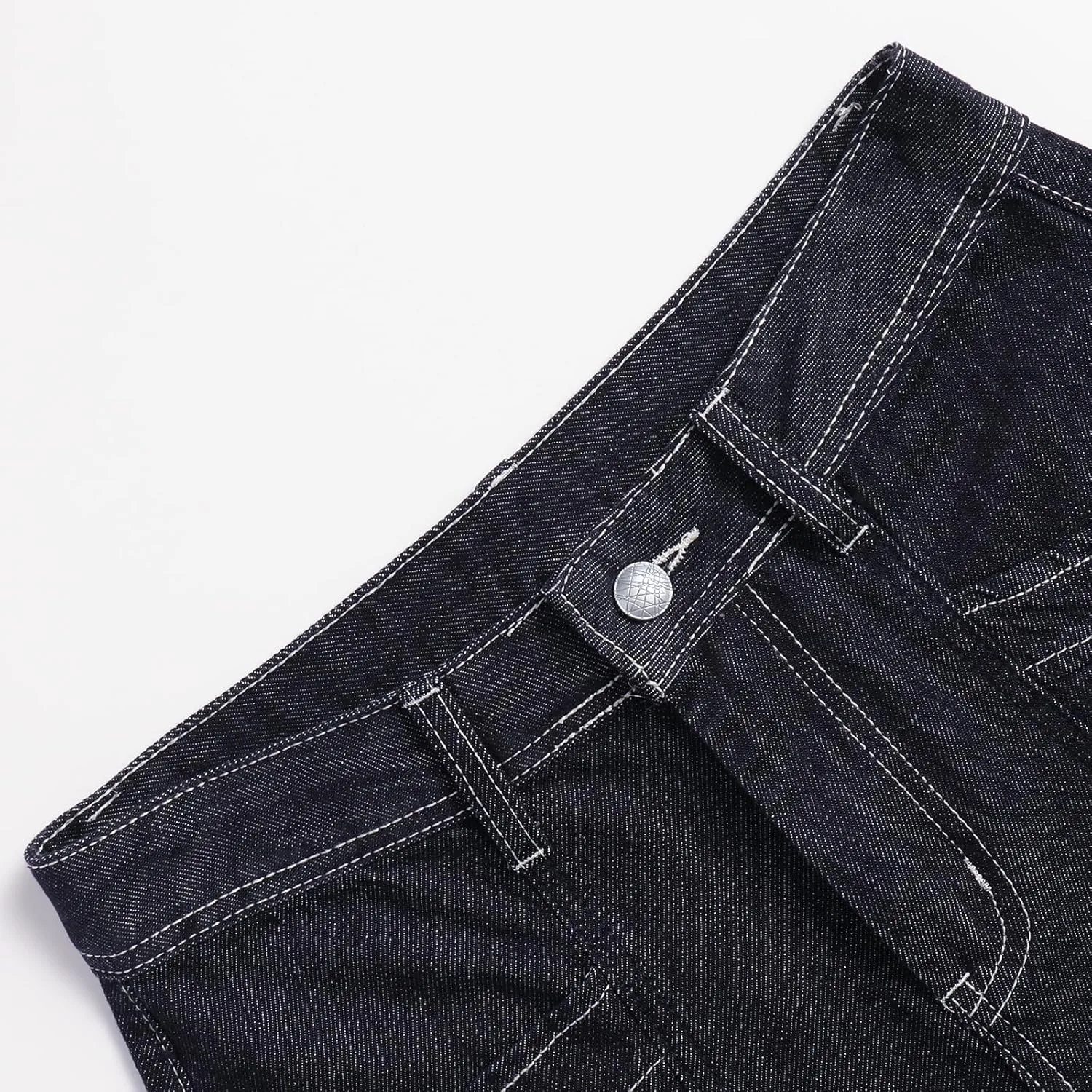 Женские джинсы Casual High Waist Straight Wide Leg Streetwear Baggy Y2K — фото 3