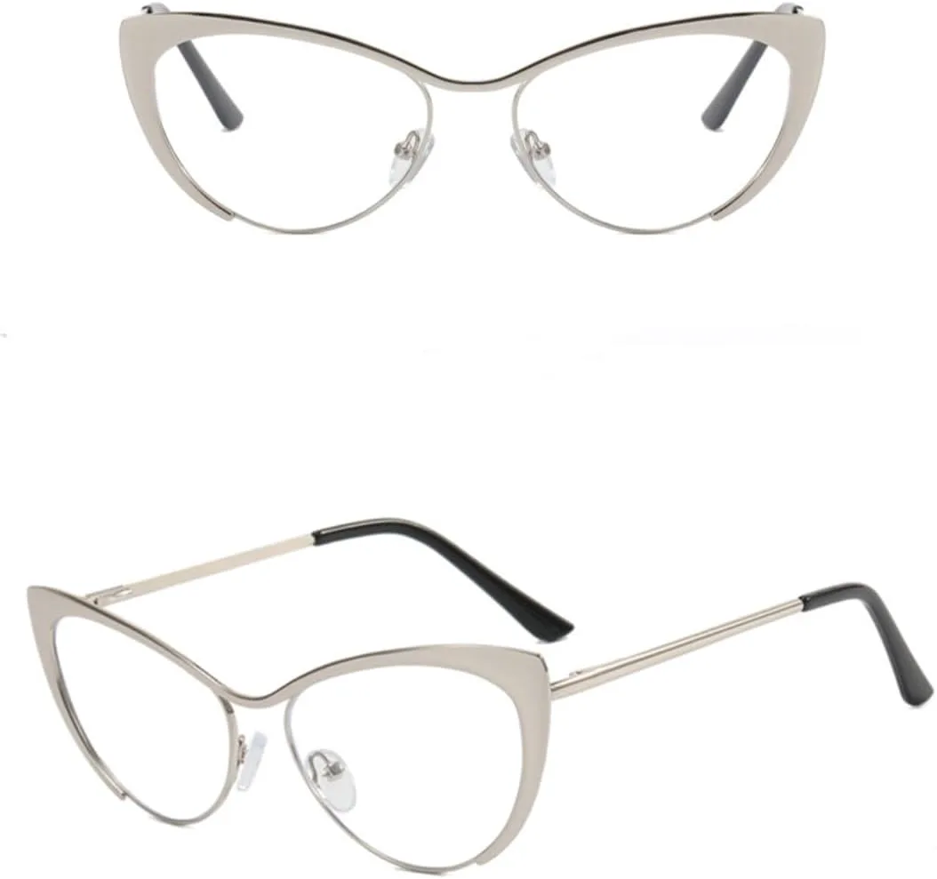 

Модные женские солнцезащитные очки «кошачий глаз» с пружинным шарниром, металлическим градиентом, защитой от УФ-излучения UV400 VRTRFFTR, Golden Grey Gradient