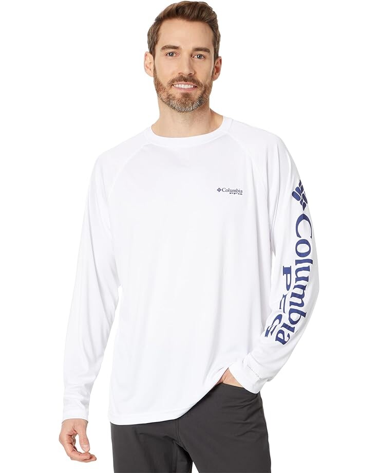 

Рубашка Columbia Terminal Tackle L/S, цвет White/Nightshade Logo