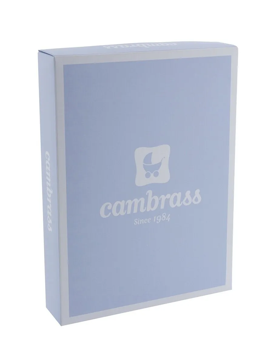 Однотонная детская пижама с вырезом спереди Cambrass, бежевый — фото 3