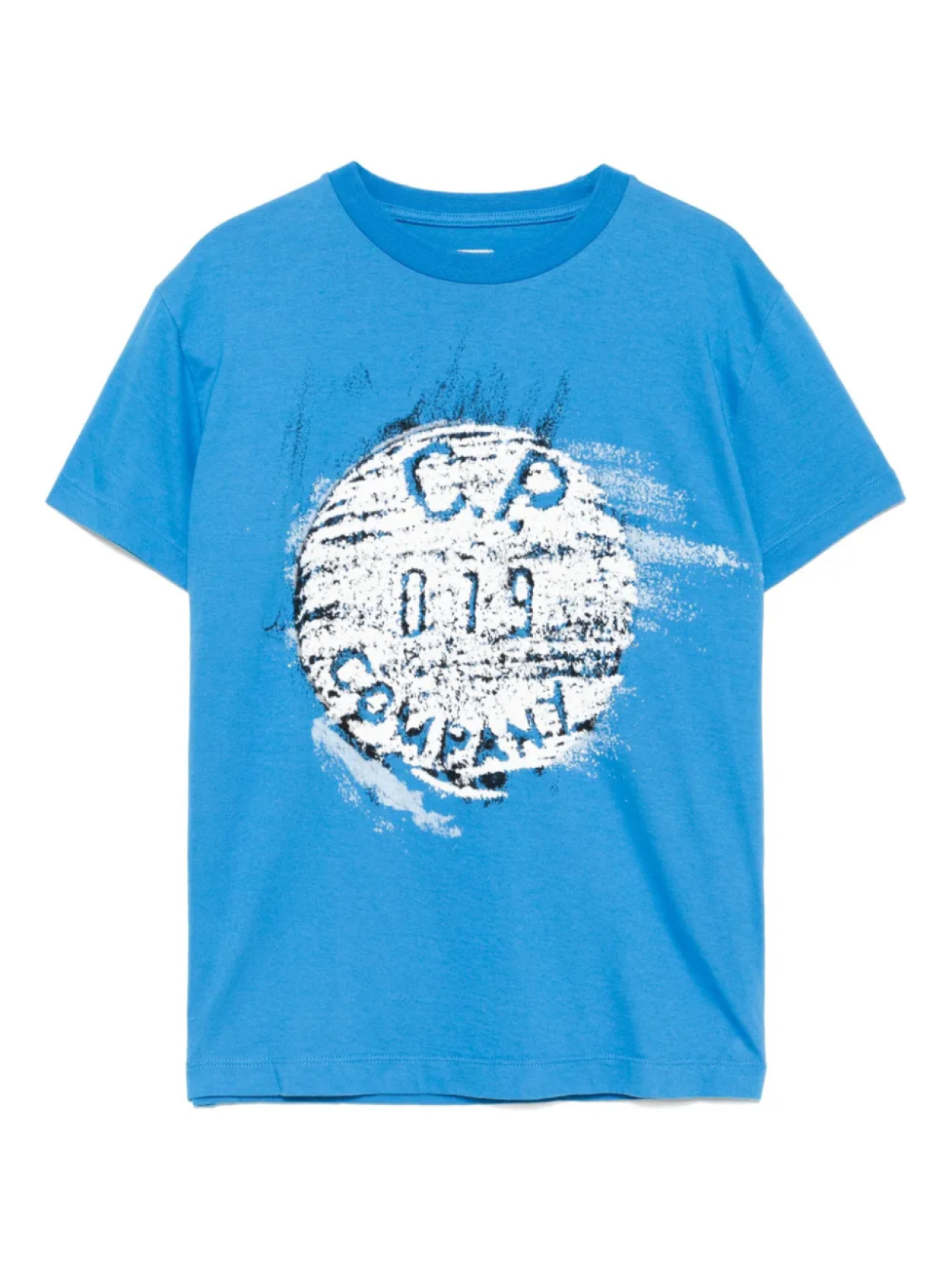 

C.P. Company Kids футболка с графичным принтом, синий
