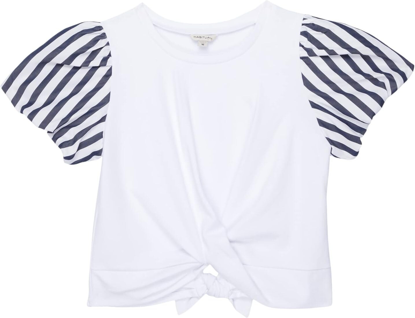 

Топ HABITUAL girl Puff Sleeve Wrap Top, белый
