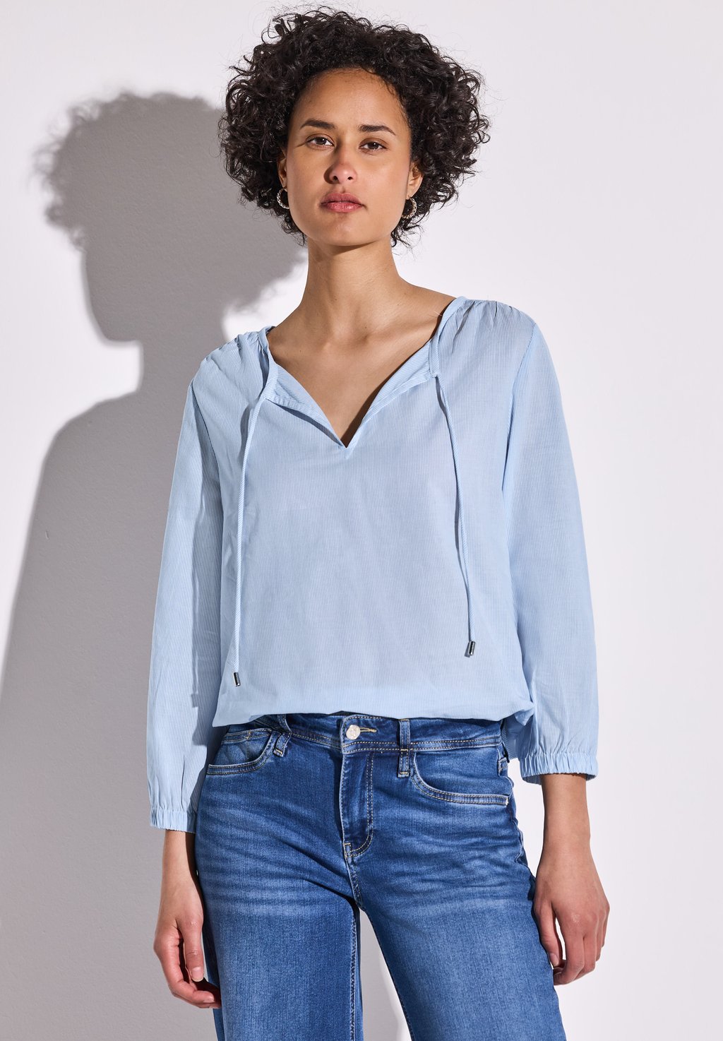 

Блуза GESTREIFTE Street One, темно-синий