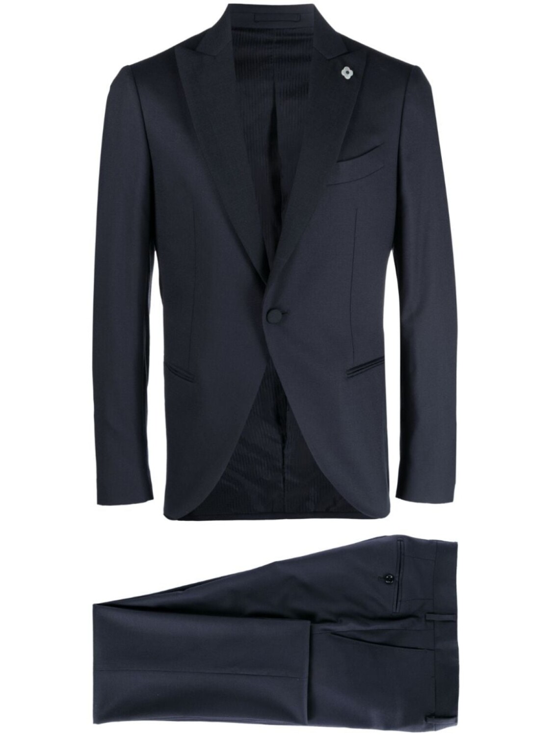 

Костюм с однобортным пиджаком Lardini, синий