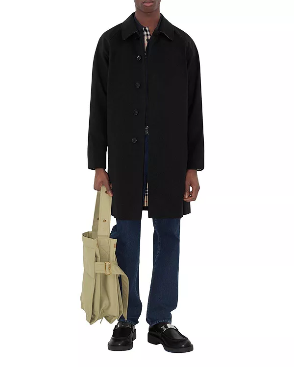 

Пальто средней длины Camden Heritage Car Burberry, черный