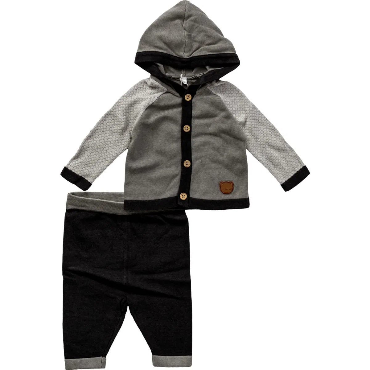 Детский комплект вязаный, Rock a Bye Baby Boutique, серый