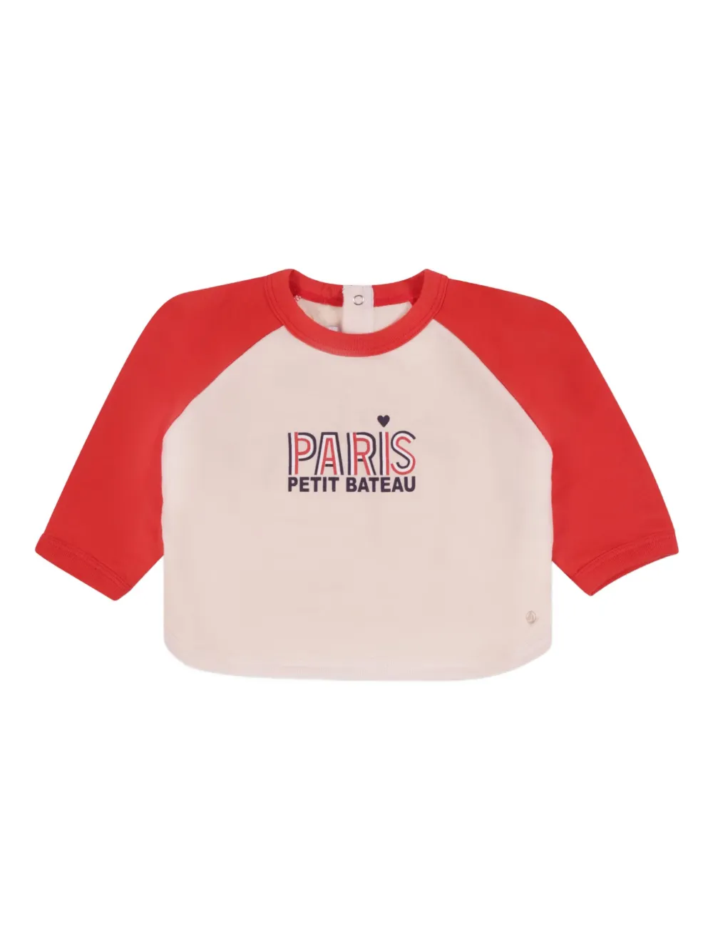 

Топ из органического хлопка с рукавами реглан Petit Bateau, нейтральный