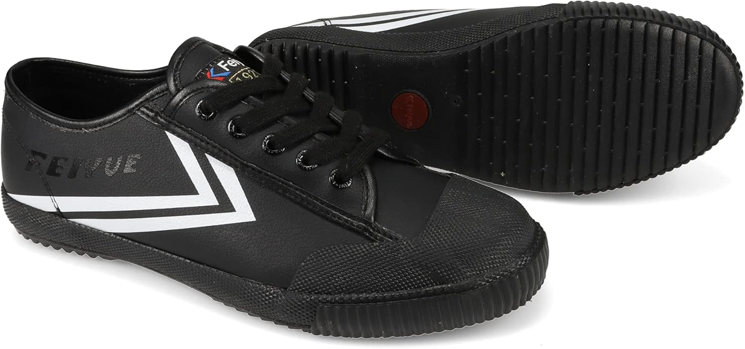 Кроссовки FEIYUE Fe Lo 1920 из веганской кожи или переработанного холста, унисекс, низкие. Отлично подходят для боевых искусств, паркура, тренировок с весами и повседневной носки, черный — фото 2