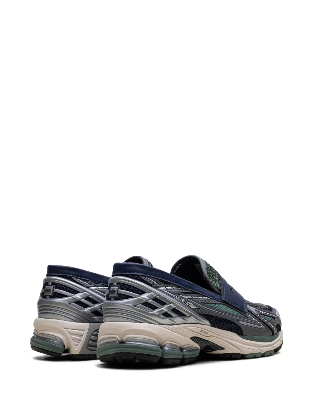 Лоферы 1906L Silver Metallic/Navy/Dark Juniper NEW BALANCE, зеленый — фото 3