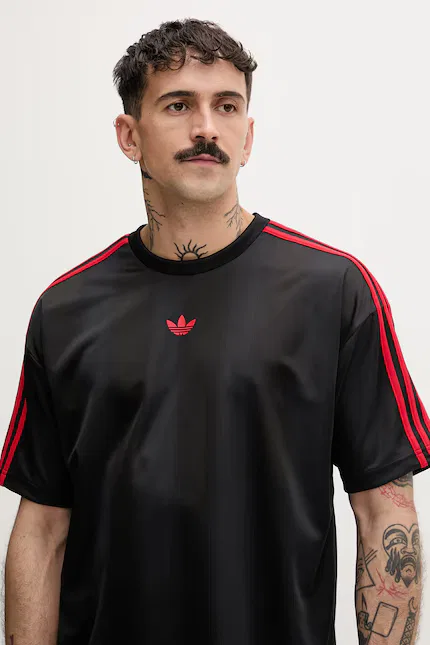 Футболка с логотипом T-shirt męski Adidas Originals, черный — фото 4