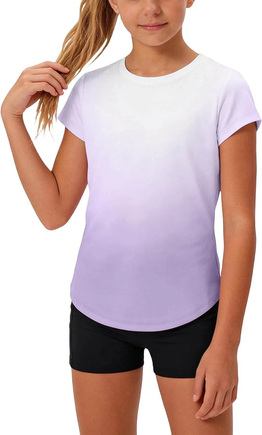 Детская футболка с градиентом Whimsyria, 01 Purple
