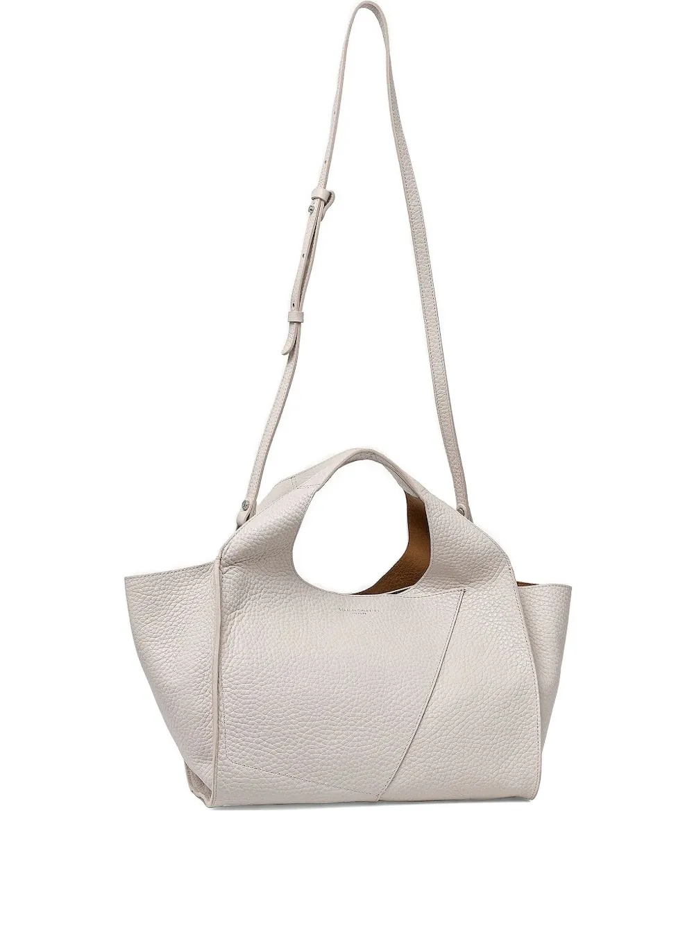 

Сумка-шоппер с фактурной фактурой и верхней ручкой GIANNI CHIARINI, белый