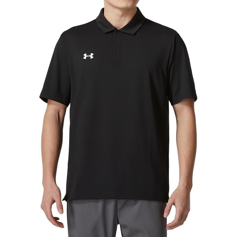 

Футболка поло мужская черная Under Armour